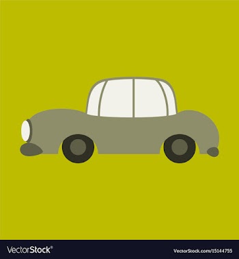 Icon in a flat style car vector image