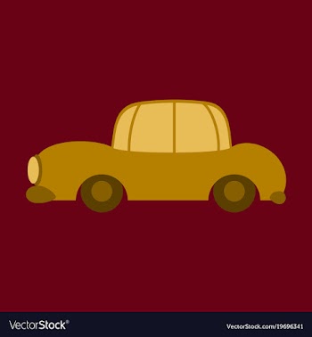 Icon in a flat style car vector image