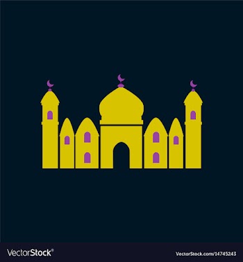 Icon in a flat style muslim mosque vector image