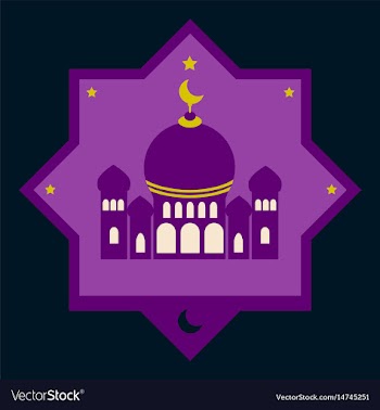 Icon in a flat style muslim mosque vector image
