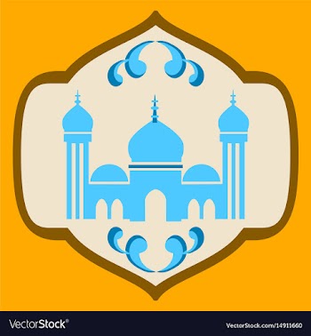 Icon in a flat style muslim mosque vector image
