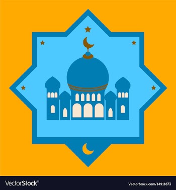 Icon in a flat style muslim mosque vector image