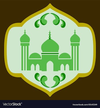 Icon in a flat style muslim mosque vector image