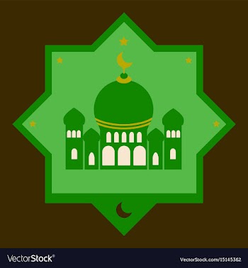 Icon in a flat style muslim mosque vector image