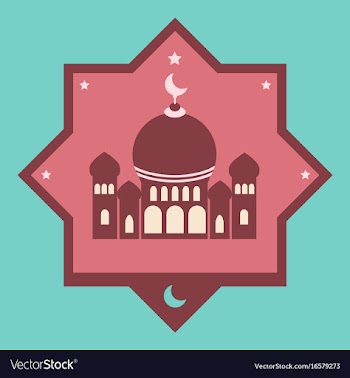 Icon in a flat style muslim mosque vector image
