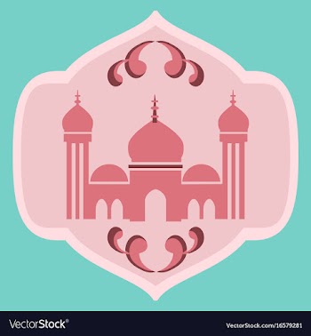 Icon in a flat style muslim mosque vector image