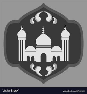 Icon in a flat style muslim mosque vector image