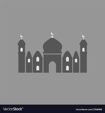 Icon in a flat style muslim mosque vector image
