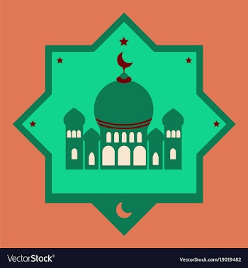 Icon in a flat style muslim mosque vector image