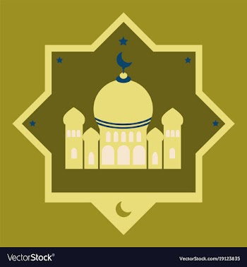 Icon in a flat style muslim mosque vector image