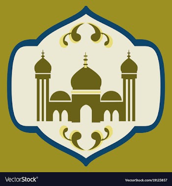 Icon in a flat style muslim mosque vector image
