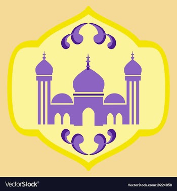 Icon in a flat style muslim mosque vector image