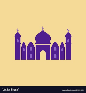 Icon in a flat style muslim mosque vector image