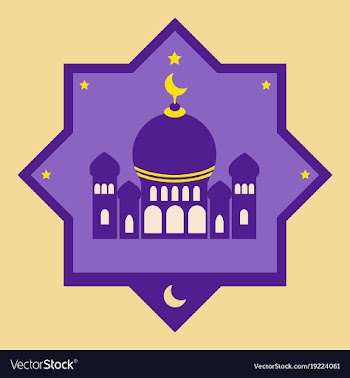 Icon in a flat style muslim mosque vector image