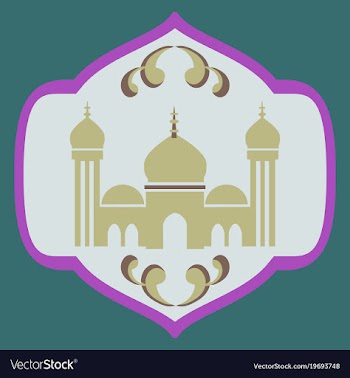 Icon in a flat style muslim mosque vector image