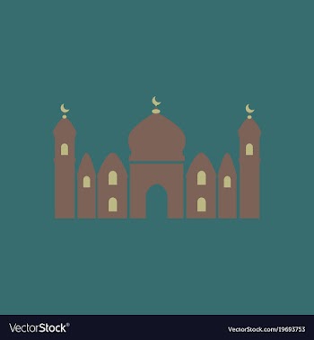 Icon in a flat style muslim mosque vector image