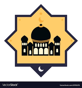 Icon in a flat style muslim mosque vector image