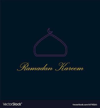 Icon in a flat style ramadan logo vector image