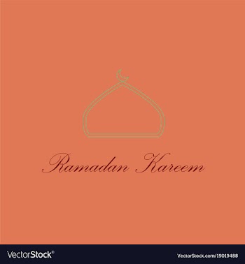Icon in a flat style ramadan logo vector image