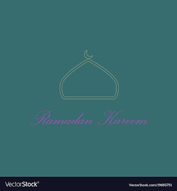 Icon in a flat style ramadan logo vector image