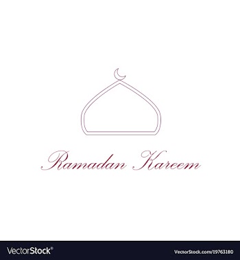 Icon in a flat style ramadan logo vector image