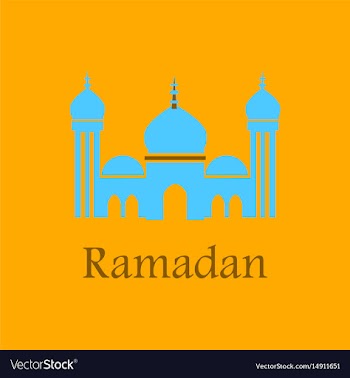 Icon in a flat style ramadan mosque vector image