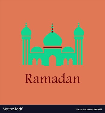 Icon in a flat style ramadan mosque vector image