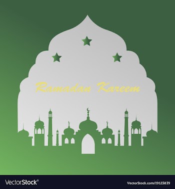 Icon in a flat style ramadan mosque vector image