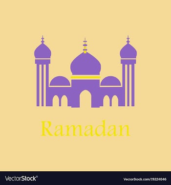 Icon in a flat style ramadan mosque vector image