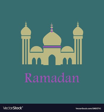 Icon in a flat style ramadan mosque vector image