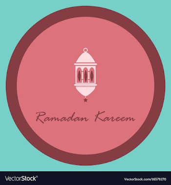 Icon in a flat style ramadan oriental lantern vector image