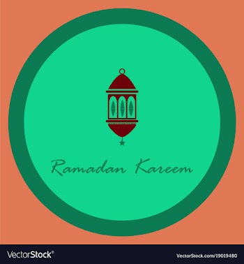 Icon in a flat style ramadan oriental lantern vector image