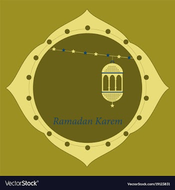 Icon in a flat style ramadan oriental lantern vector image