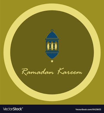 Icon in a flat style ramadan oriental lantern vector image