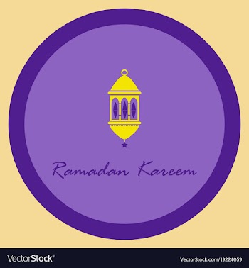Icon in a flat style ramadan oriental lantern vector image