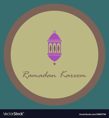 Icon in a flat style ramadan oriental lantern vector image