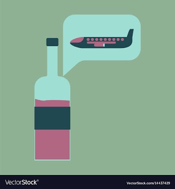 Icon in flat design alcohol duty free vector image