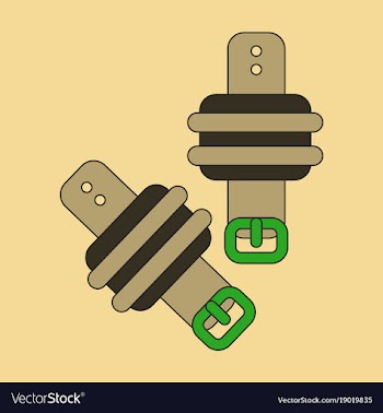 Icon in flat design athletic weights on legs vector image