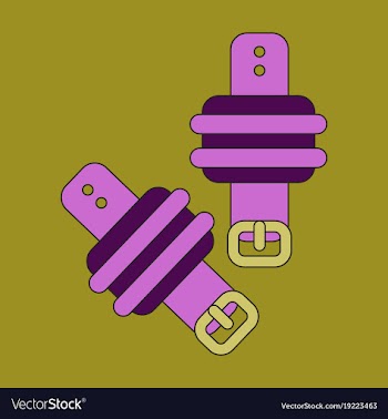 Icon in flat design athletic weights on legs vector image