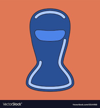 Icon in flat design balaclava vector image