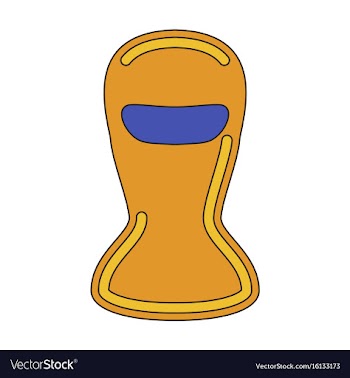Icon in flat design balaclava vector image