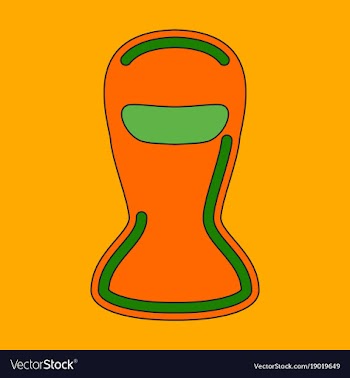 Icon in flat design balaclava vector image