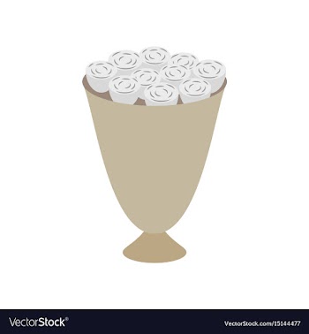 Icon in flat design bouquet of roses vector image