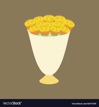 Icon in flat design bouquet of roses vector image