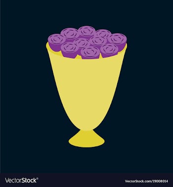 Icon in flat design bouquet of roses vector image