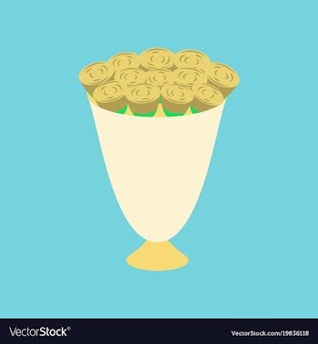 Icon in flat design bouquet of roses vector image