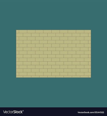 Icon in flat design brick wall vector image