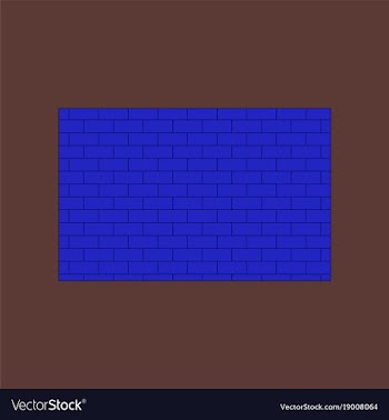 Icon in flat design brick wall vector image