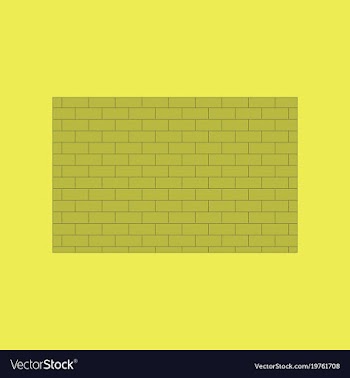 Icon in flat design brick wall vector image