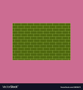 Icon in flat design brick wall vector image